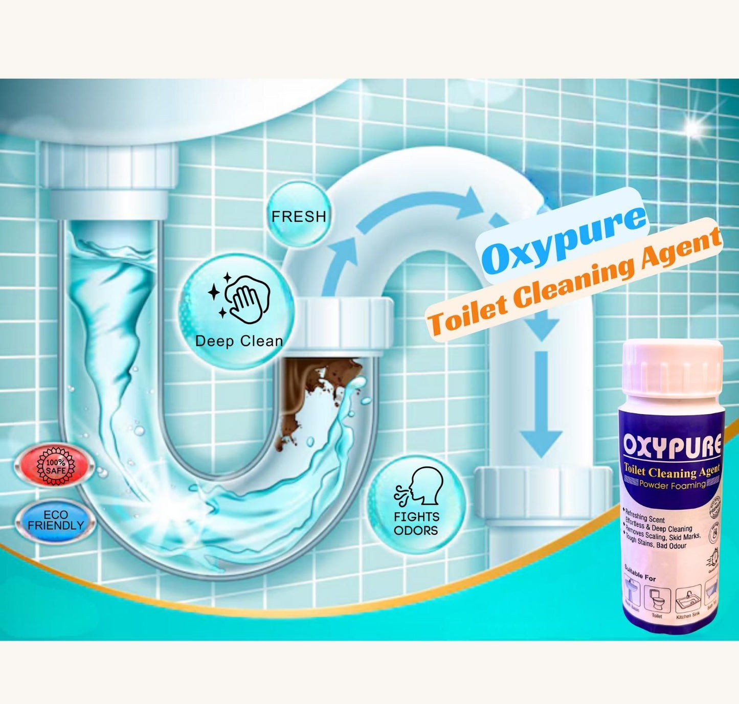 OxyPure Toilet Cleaning (Buy 1 Get 1 Free)